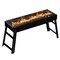 Gardenised Portable Charcoal Grill Foldable Stainless Steel BBQ for Camping Backyard Tailgating Hiking Picnic Travel Beach Parties Garden Gatherings Poolside Cooking Skewers & Outdoor Barbecues
